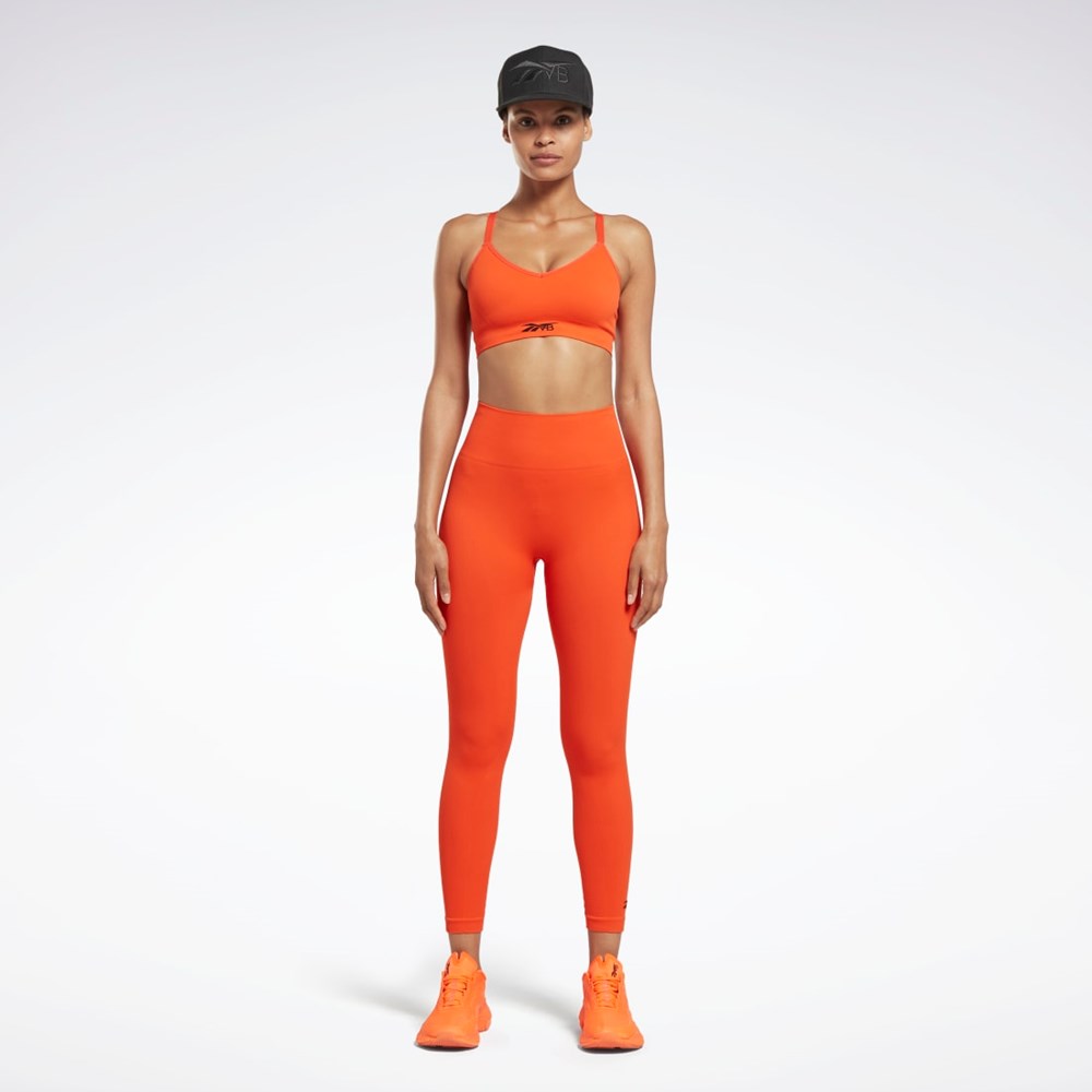 Reebok Victoria Beckham Seamless Leggings Orange | LXTIU-1057