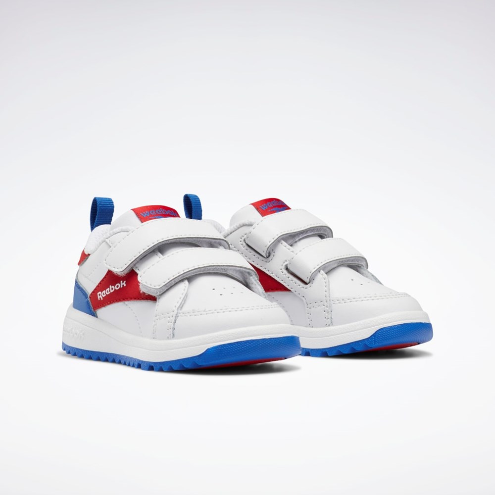 Reebok Weebok Clasp Low Shoes - Toddler Vita Röda Blå | XJYAF-9785