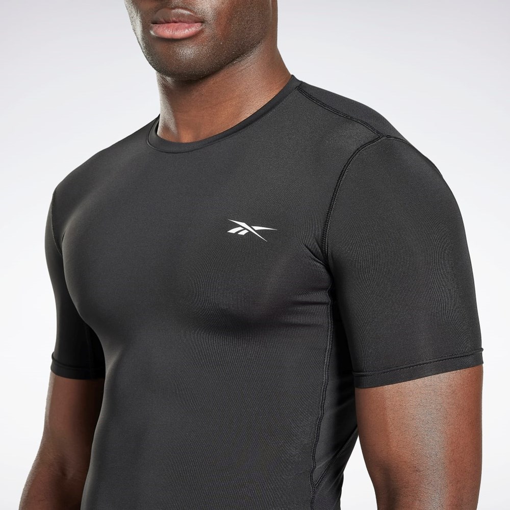 Reebok Workout Ready Compression T-Shirt Svarta | ZVSIC-9245