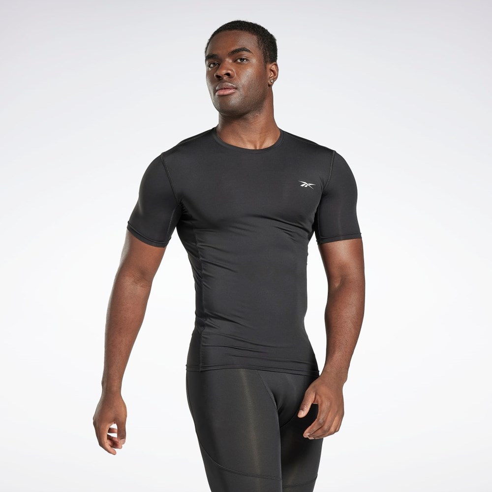 Reebok Workout Ready Compression T-Shirt Svarta | ZVSIC-9245