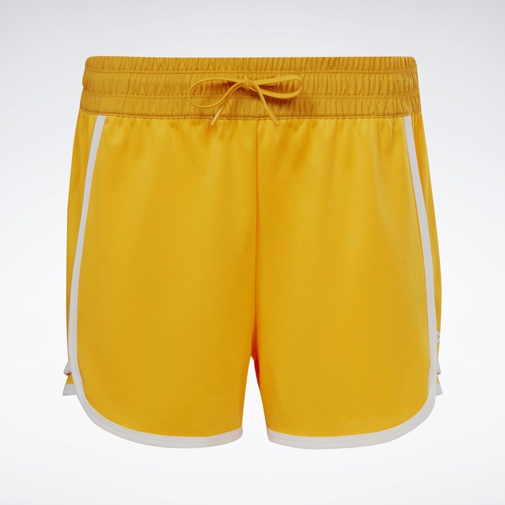 Reebok Workout Ready High-Rise Shorts Bright Ochre | FUOZS-4976