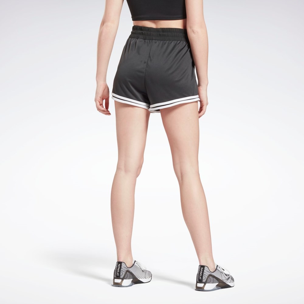 Reebok Workout Ready High-Rise Shorts Svarta | KAZMG-7816