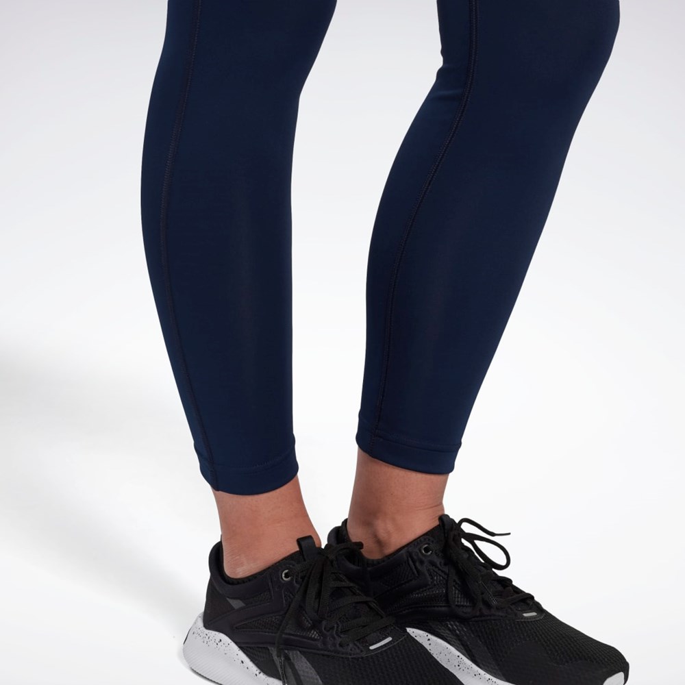 Reebok Workout Ready Leggings Marinblå | FOLQW-3269