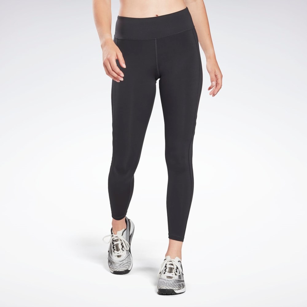 Reebok Workout Ready Mesh Leggings Svarta | ZUQFC-4157