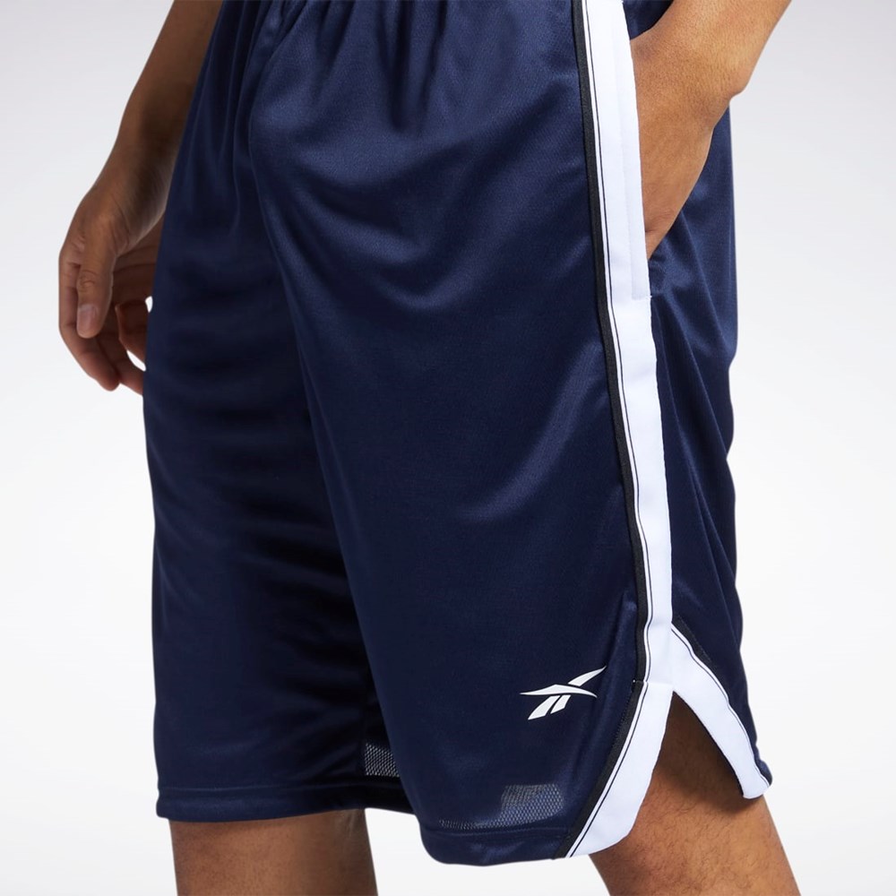 Reebok Workout Ready Mesh Shorts Marinblå | GSWHM-6521