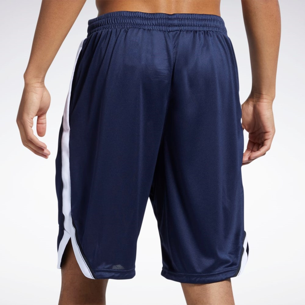 Reebok Workout Ready Mesh Shorts Marinblå | GSWHM-6521