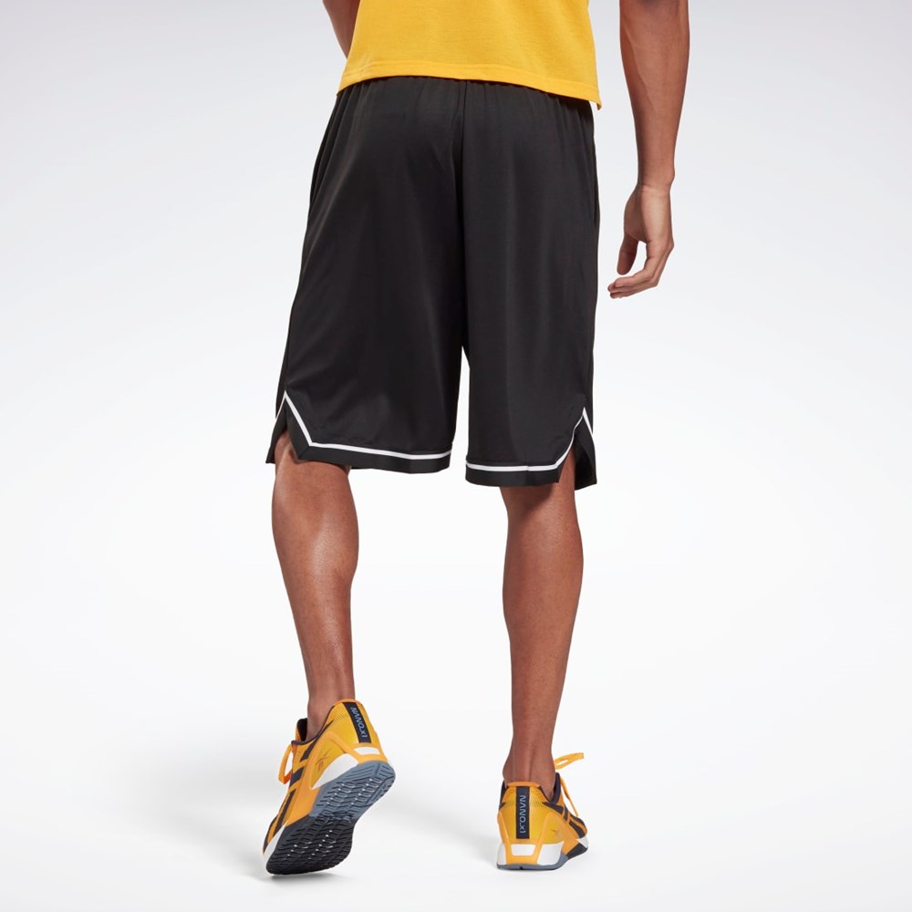 Reebok Workout Ready Mesh Shorts Svarta | ROVYT-3120