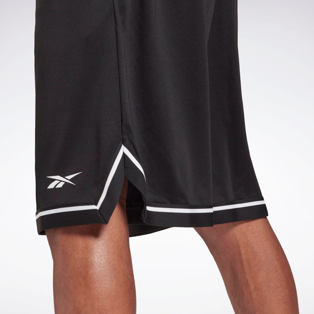 Reebok Workout Ready Mesh Shorts Svarta | ROVYT-3120