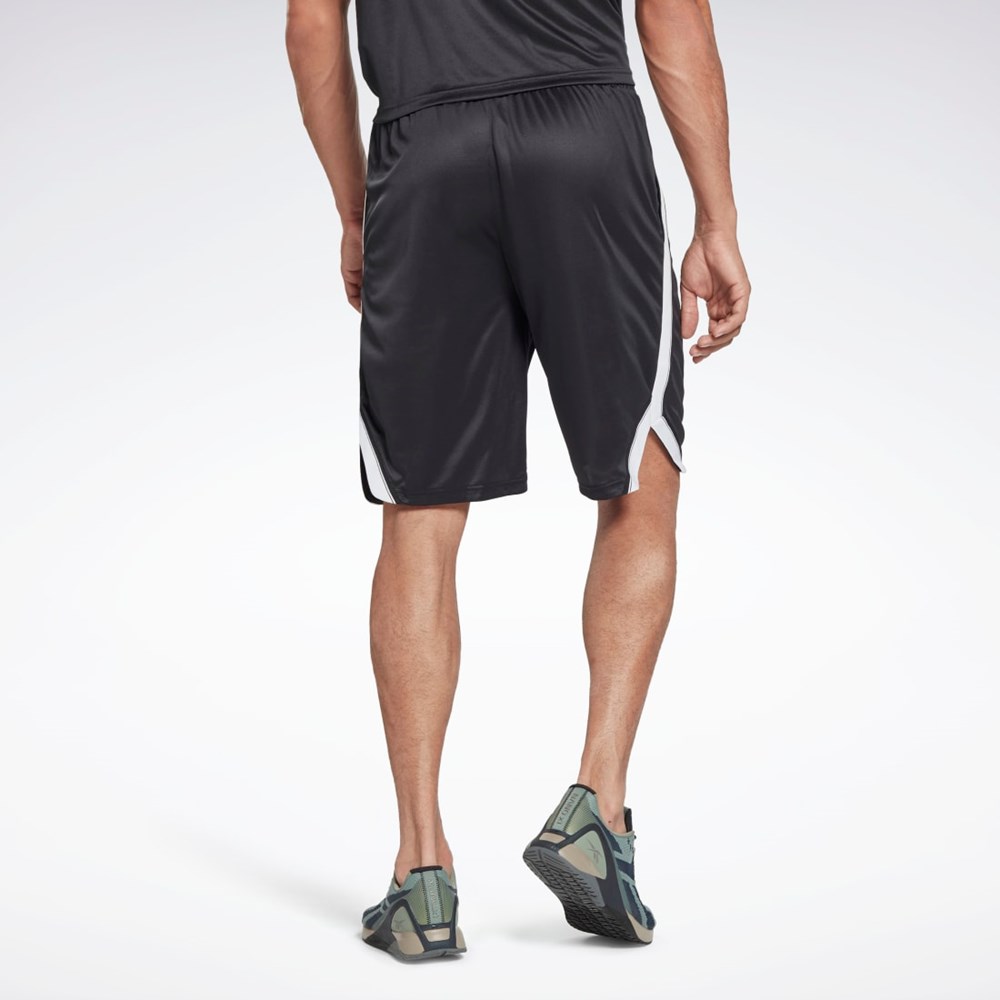 Reebok Workout Ready Mesh Shorts Svarta | RVFXM-3851