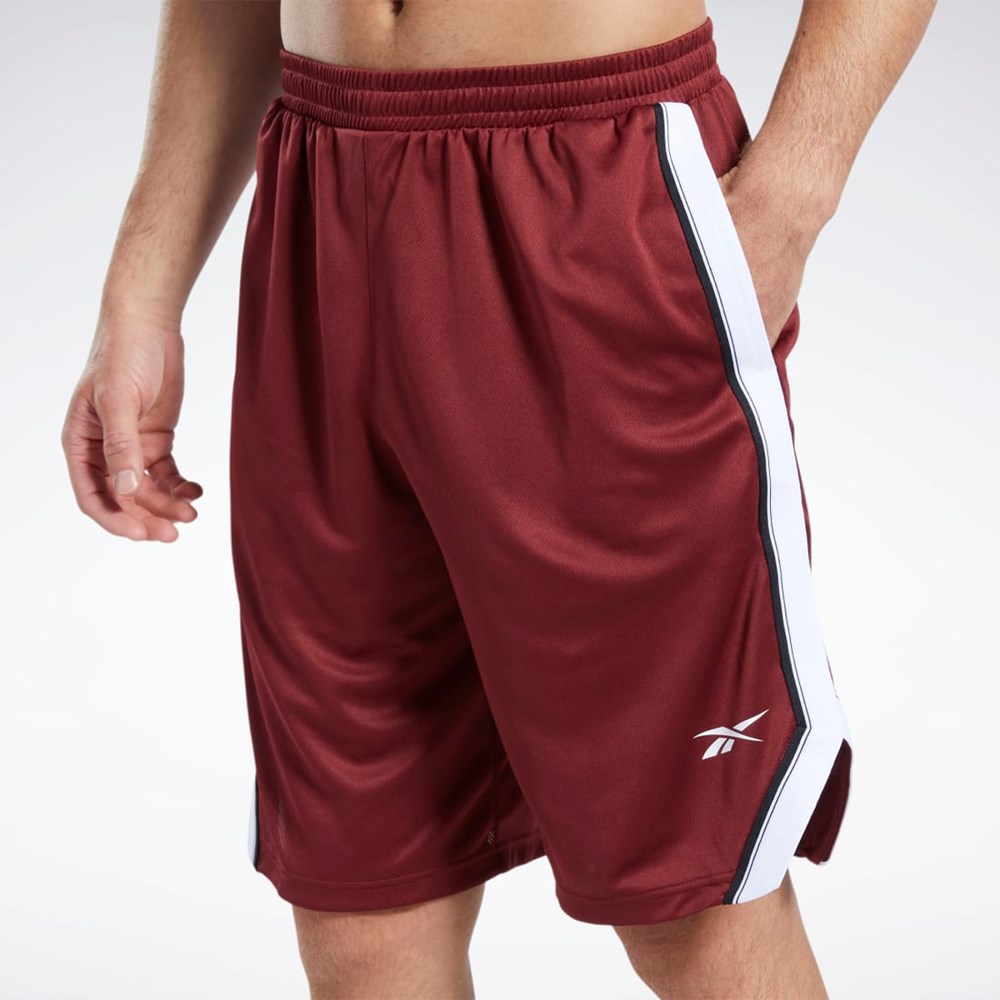 Reebok Workout Ready Mesh Shorts Vinröda | BKCOH-3705