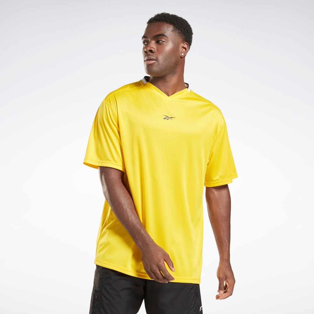 Reebok Workout Ready Mesh T-Shirt Gula | RWDLX-2631