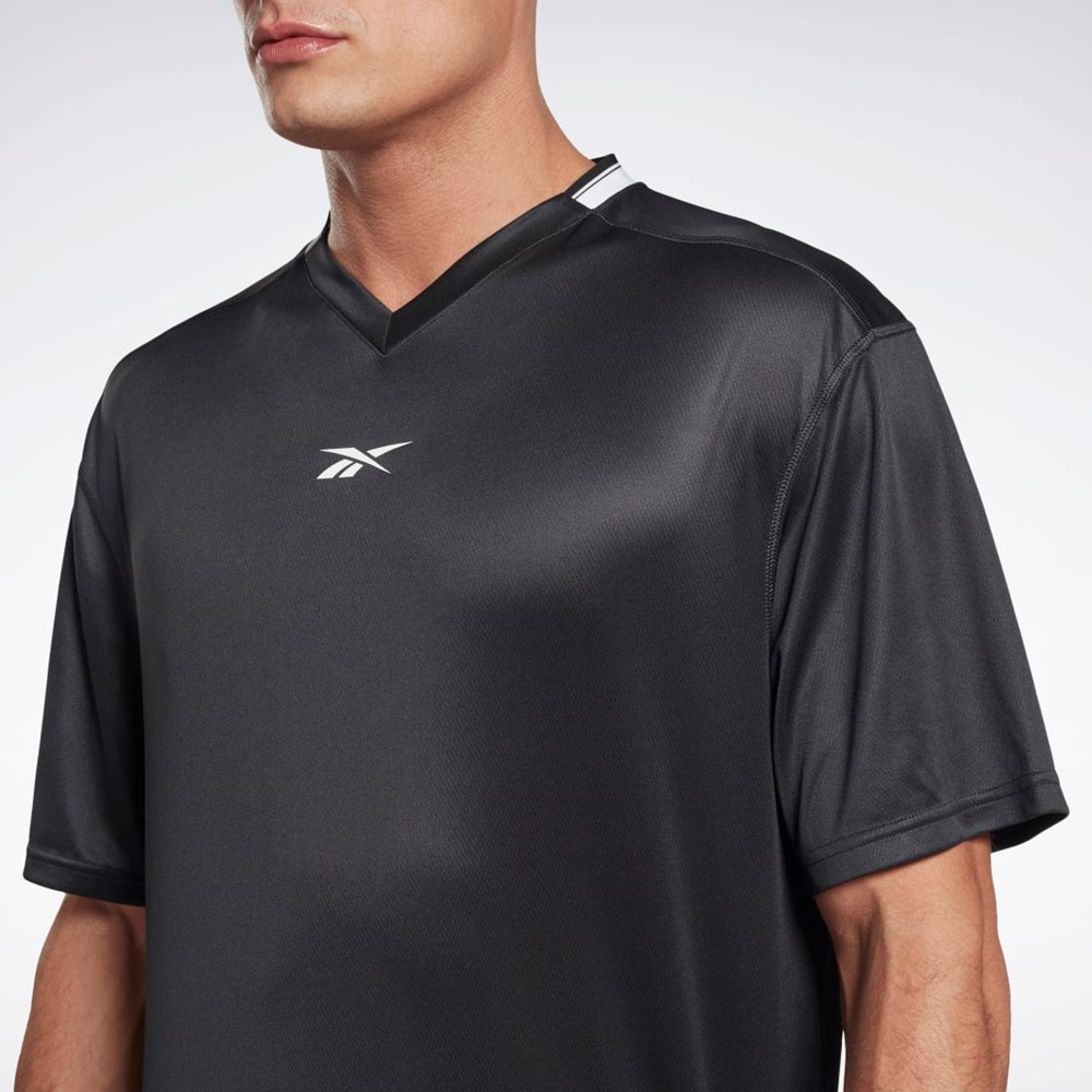 Reebok Workout Ready Mesh T-Shirt Svarta | EXSLT-5401