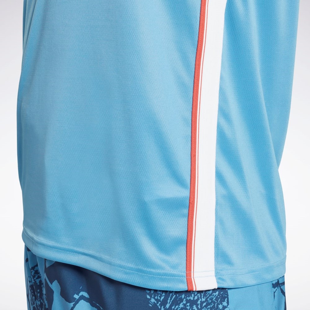 Reebok Workout Ready Mesh Tank Top Blå | PXOCN-1069