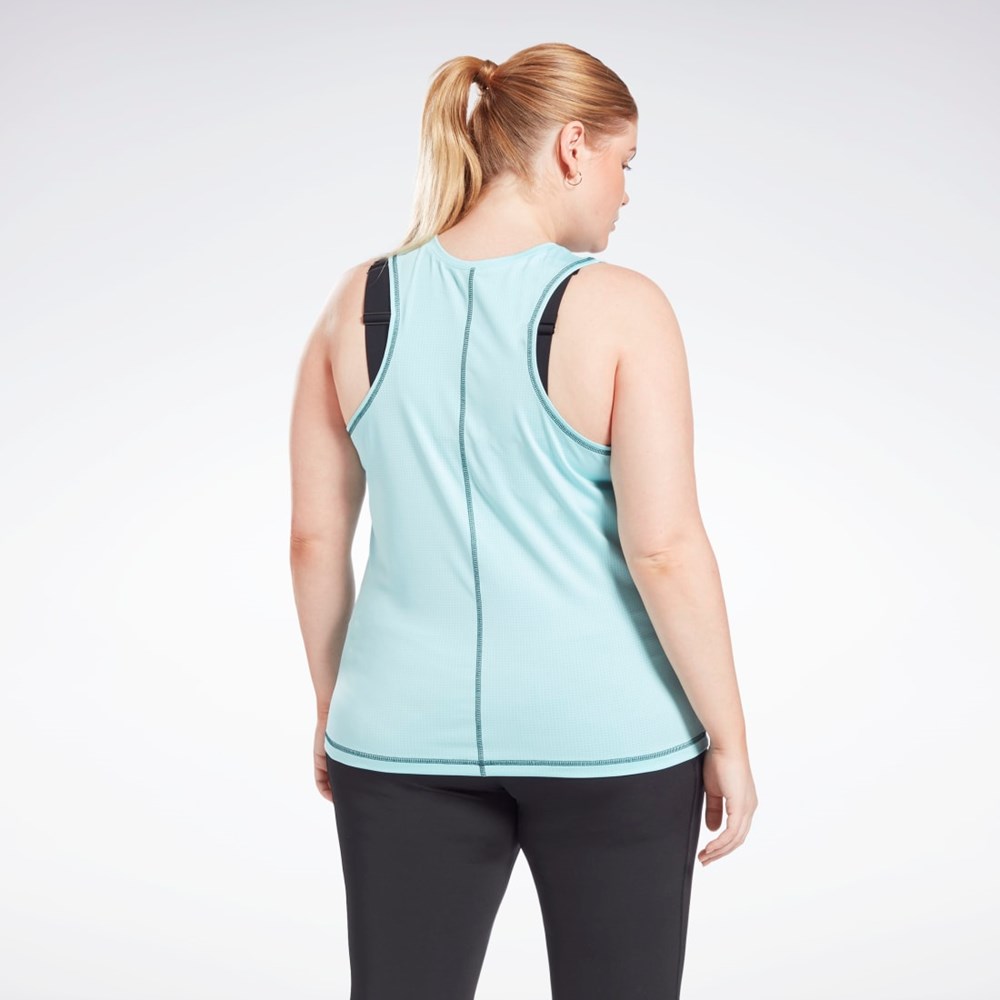 Reebok Workout Ready Mesh Tank Top (Plus Size) Digital Glow | YARZX-8251