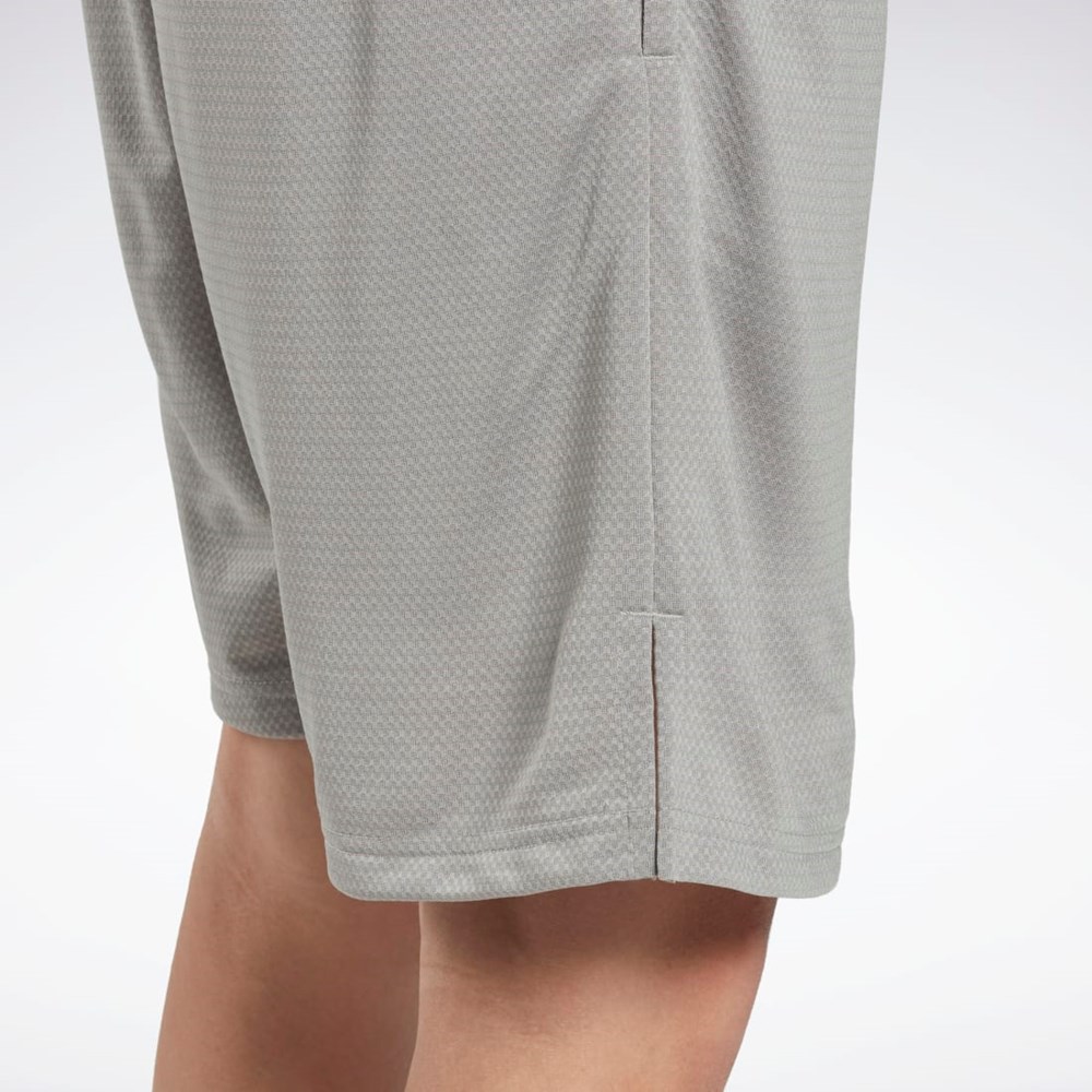 Reebok Workout Ready Mélange Shorts Grå | HRLSD-2874