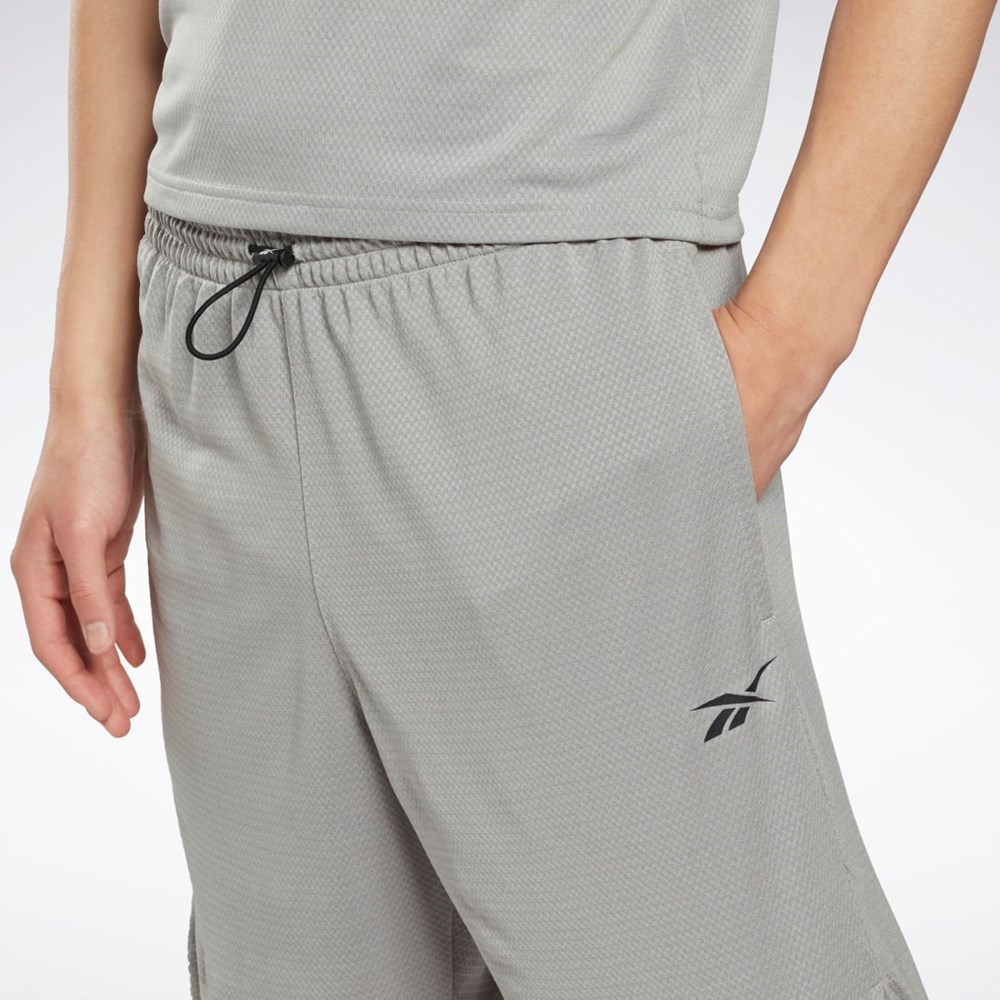 Reebok Workout Ready Mélange Shorts Grå | HRLSD-2874