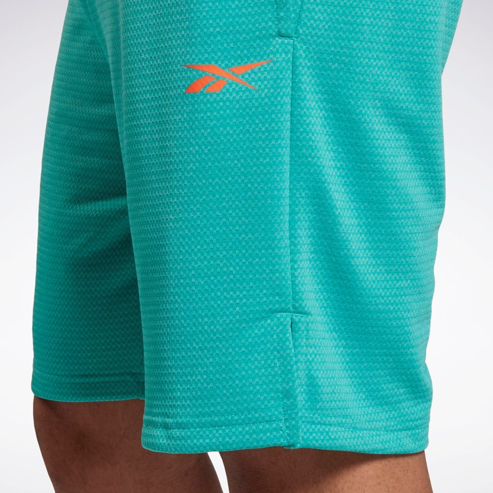 Reebok Workout Ready Mélange Shorts Semi Classic Teal | TOFVB-6974