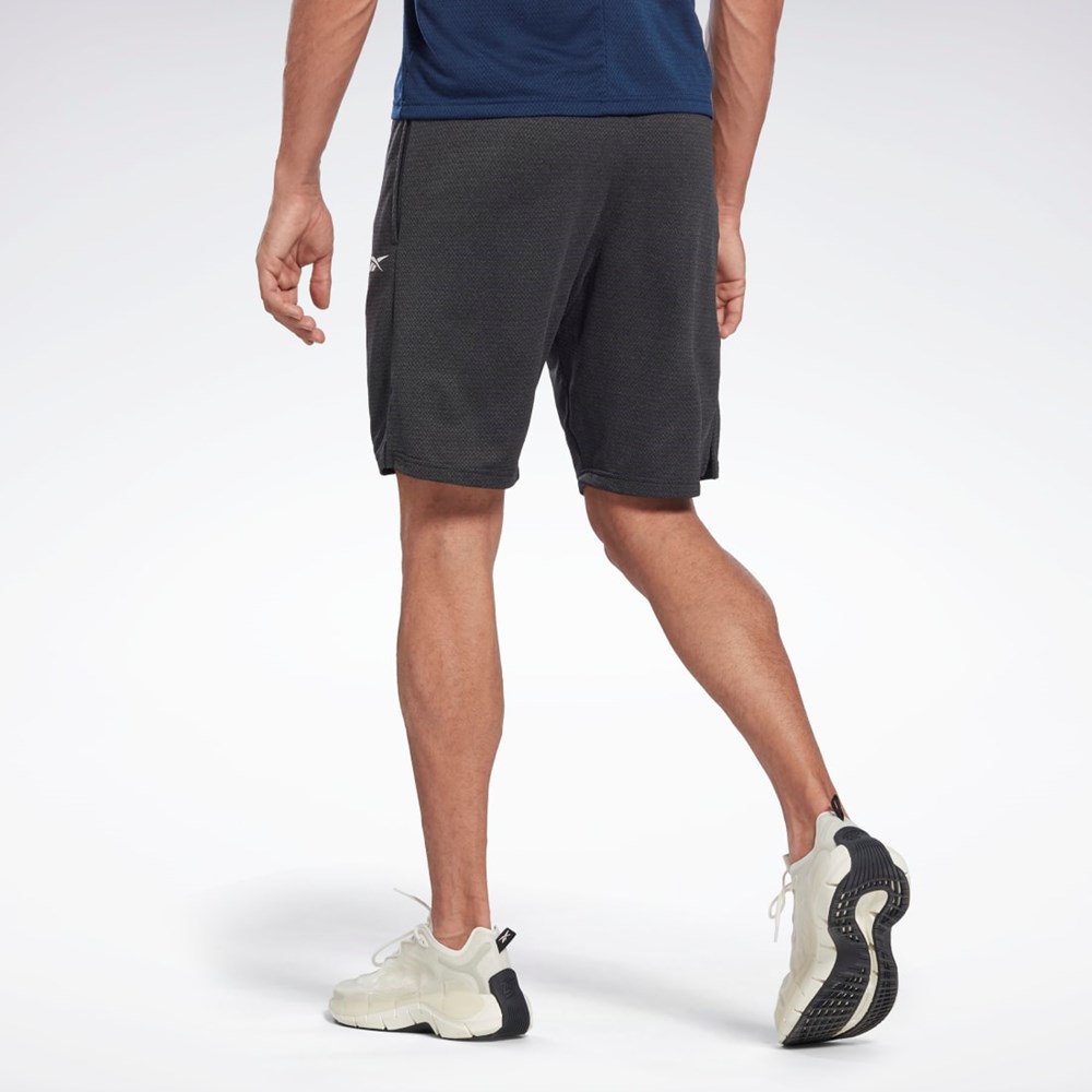 Reebok Workout Ready Mélange Shorts Svarta | GOMSQ-3820