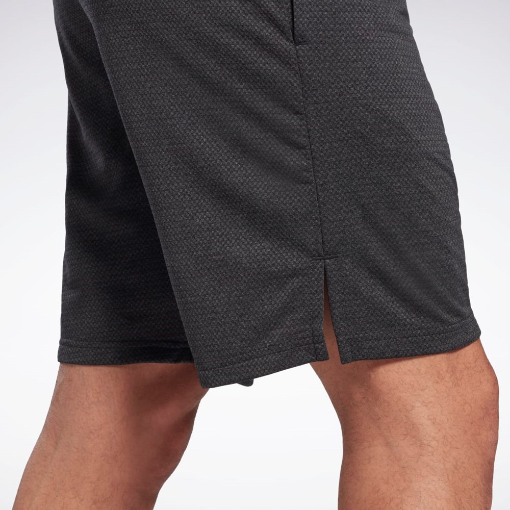 Reebok Workout Ready Mélange Shorts Svarta | GOMSQ-3820