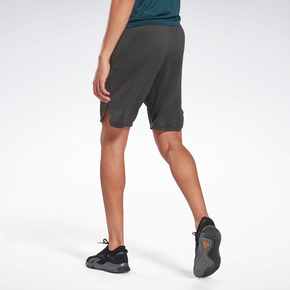 Reebok Workout Ready Mélange Shorts Svarta | JNFQC-8417