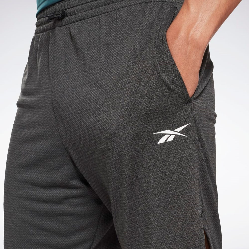 Reebok Workout Ready Mélange Shorts Svarta | JNFQC-8417