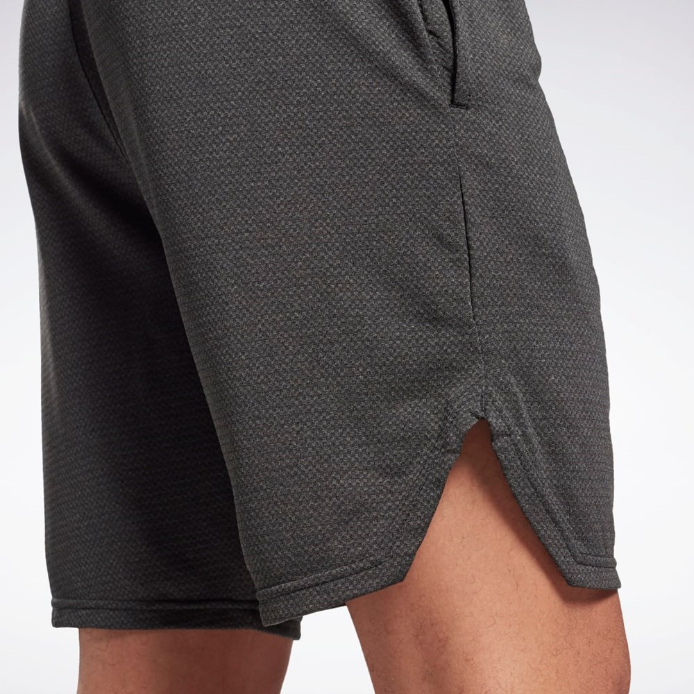 Reebok Workout Ready Mélange Shorts Svarta | JNFQC-8417