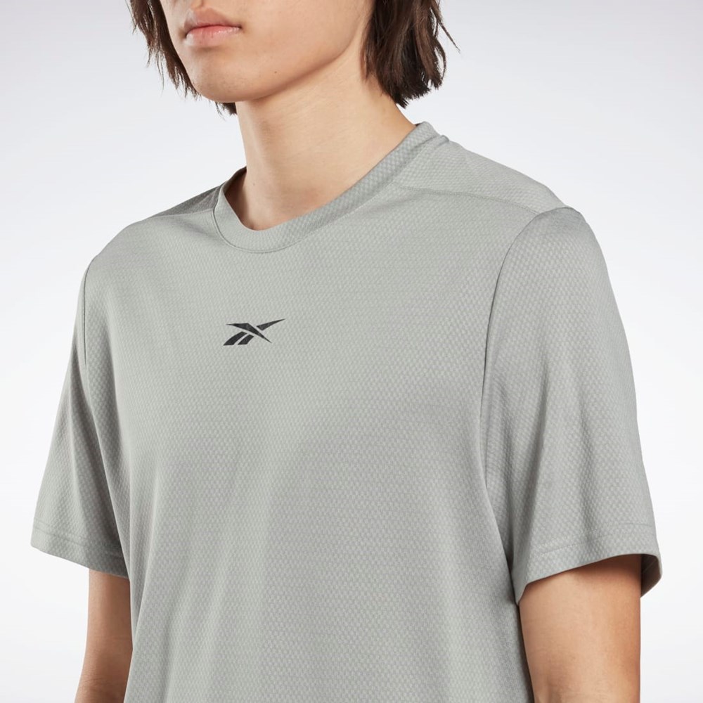 Reebok Workout Ready Mélange T-Shirt Grå | BUNWC-0492