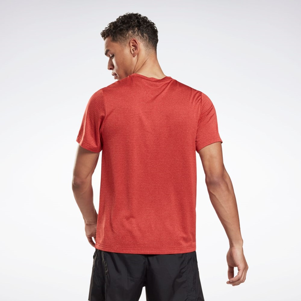 Reebok Workout Ready Mélange T-Shirt Rhodonite | IJWGU-8419