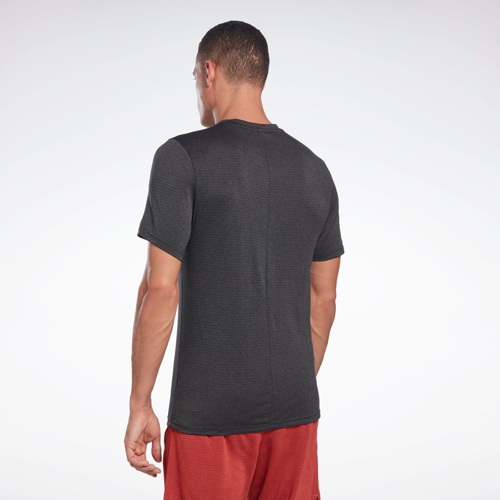 Reebok Workout Ready Mélange T-Shirt Svarta | KUYVI-2350