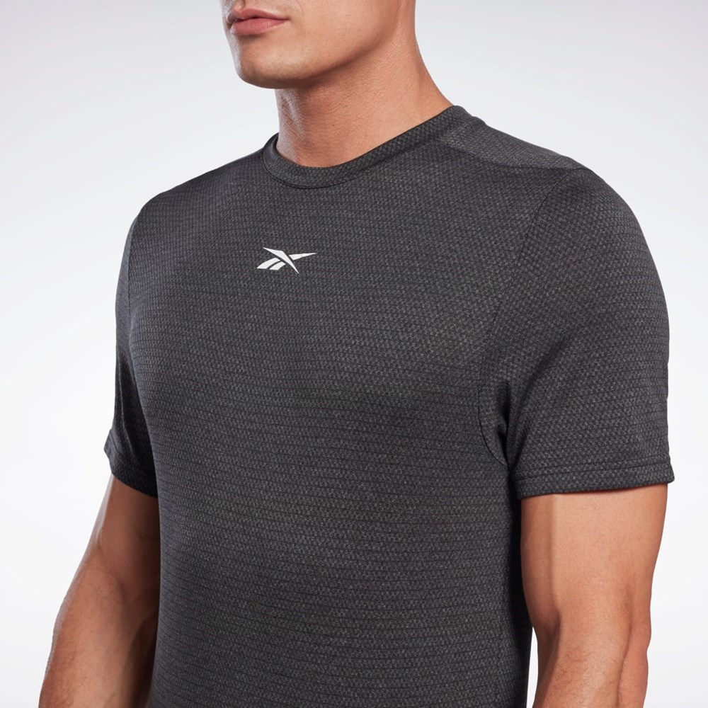 Reebok Workout Ready Mélange T-Shirt Svarta | KUYVI-2350