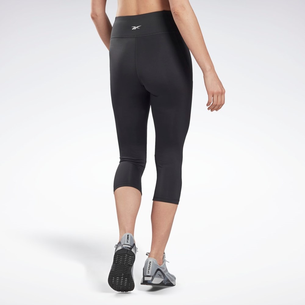 Reebok Workout Ready Pant Program Capri Tights Svarta | CGPNX-2014