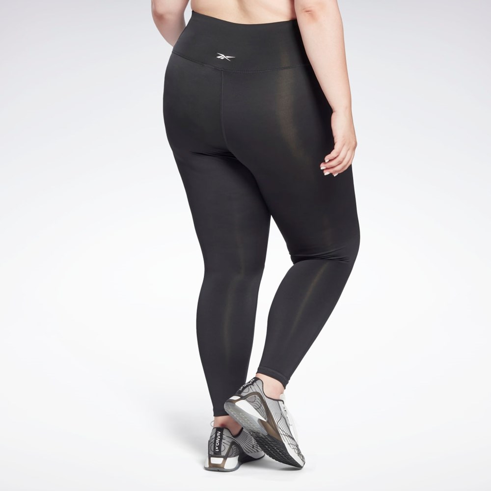 Reebok Workout Ready Pant Program High Rise Leggings (Plus Size) Svarta | BFZON-2089