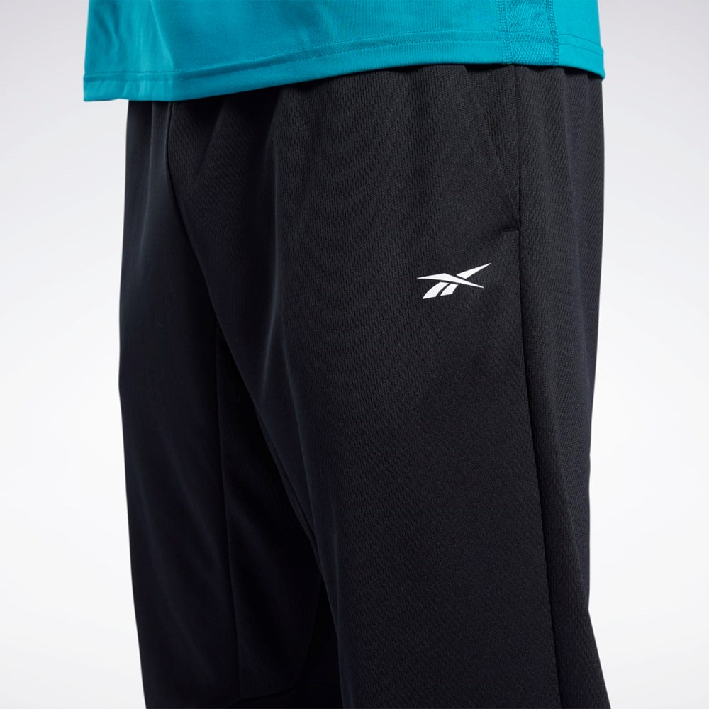 Reebok Workout Ready Pants Svarta | SNTJL-5814