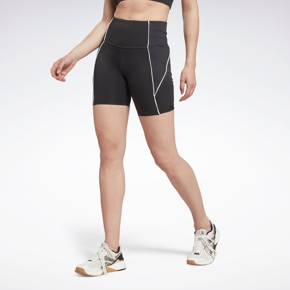 Reebok Workout Ready Poly Shorts Svarta | MFBIN-4291