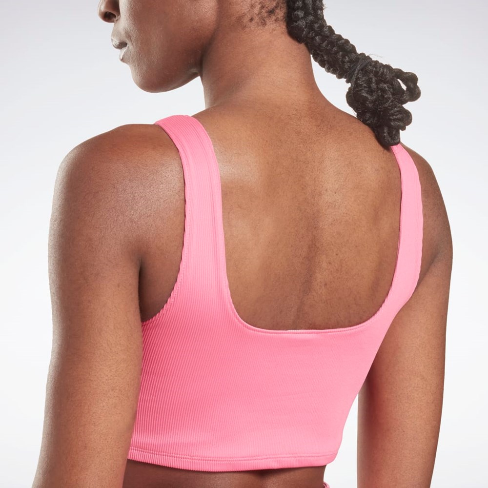 Reebok Workout Ready Rib Bralette Rosa | VDGSH-0948