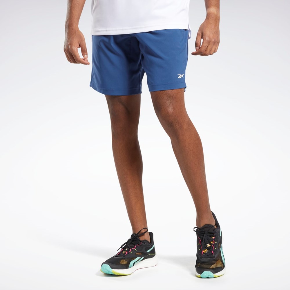 Reebok Workout Ready Shorts Blå | EDUFL-9560