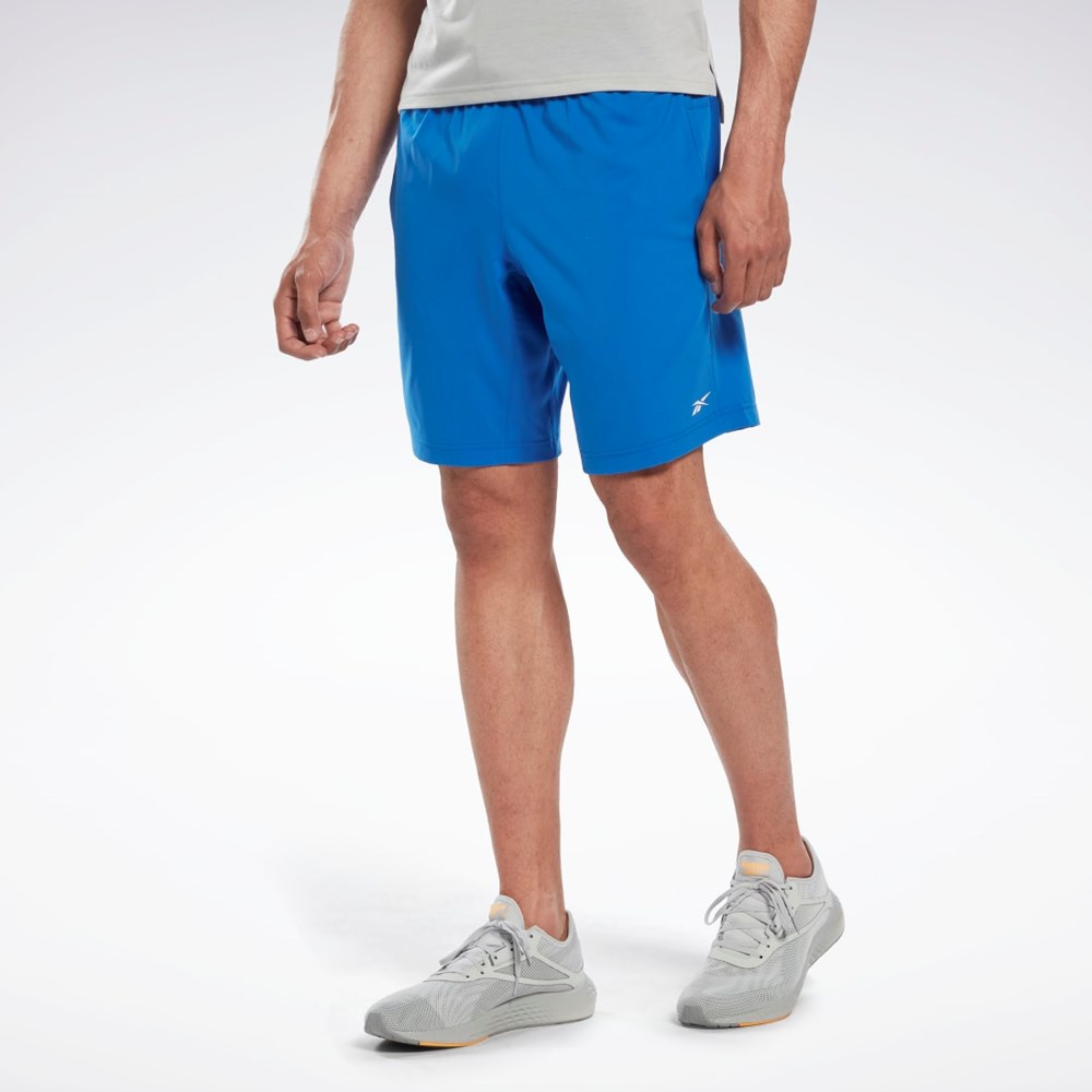 Reebok Workout Ready Shorts Blå | TVJZX-8325