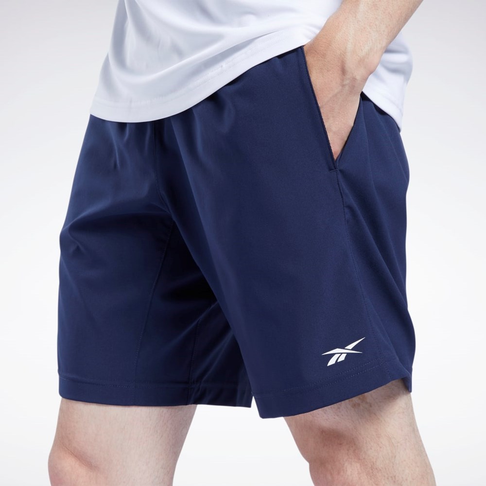 Reebok Workout Ready Shorts Marinblå | KTGWM-0659