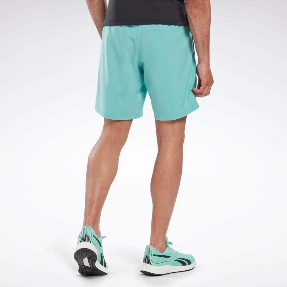 Reebok Workout Ready Shorts Semi Classic Teal | SGZRI-7618