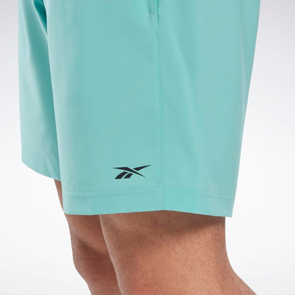 Reebok Workout Ready Shorts Semi Classic Teal | SGZRI-7618