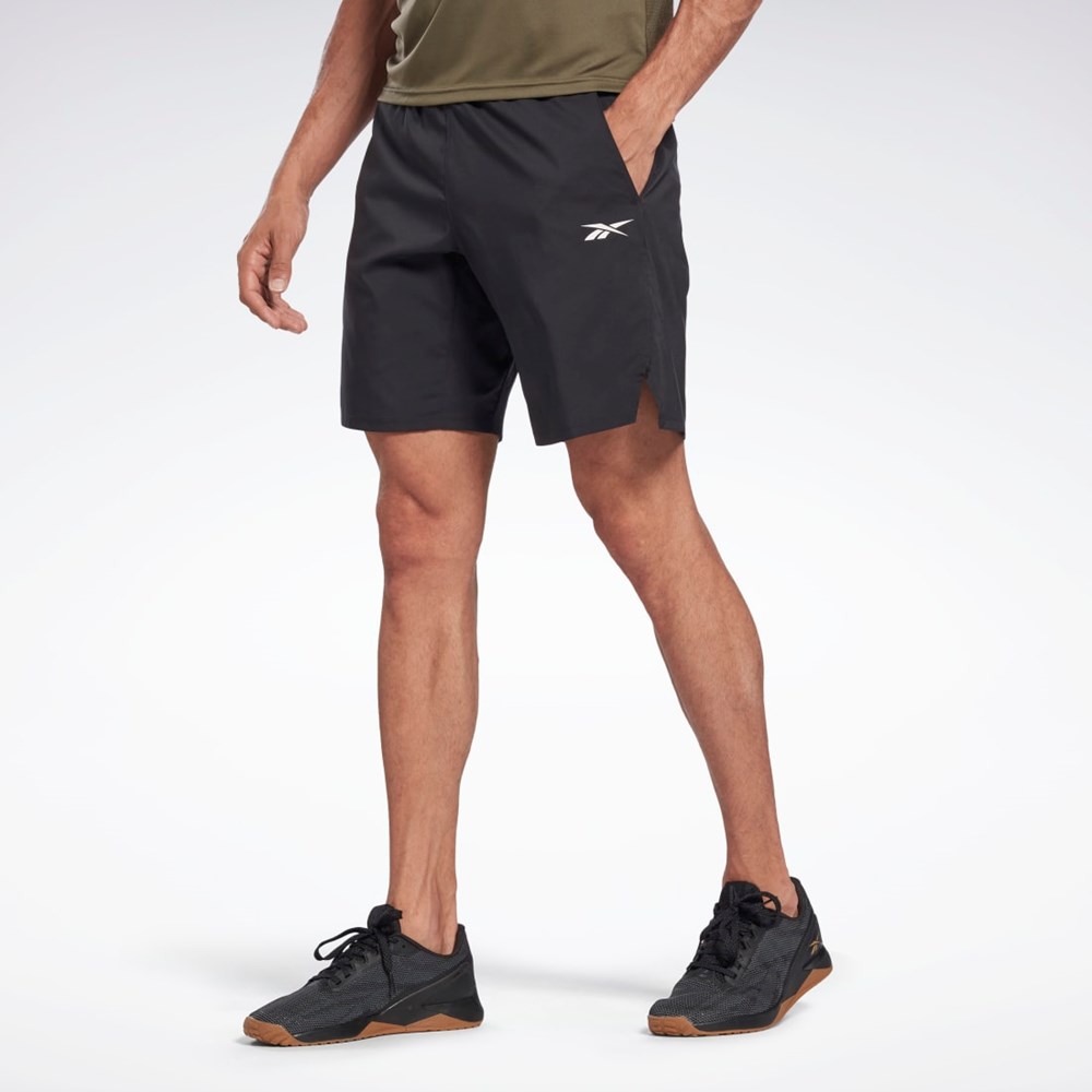 Reebok Workout Ready Strength Shorts Svarta | MXDHF-0945