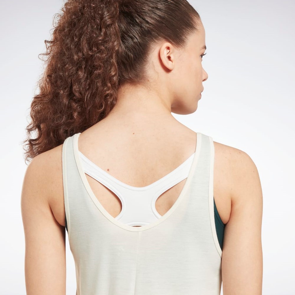 Reebok Workout Ready Supremium Tryck Tank Top Vita | VEARM-2076