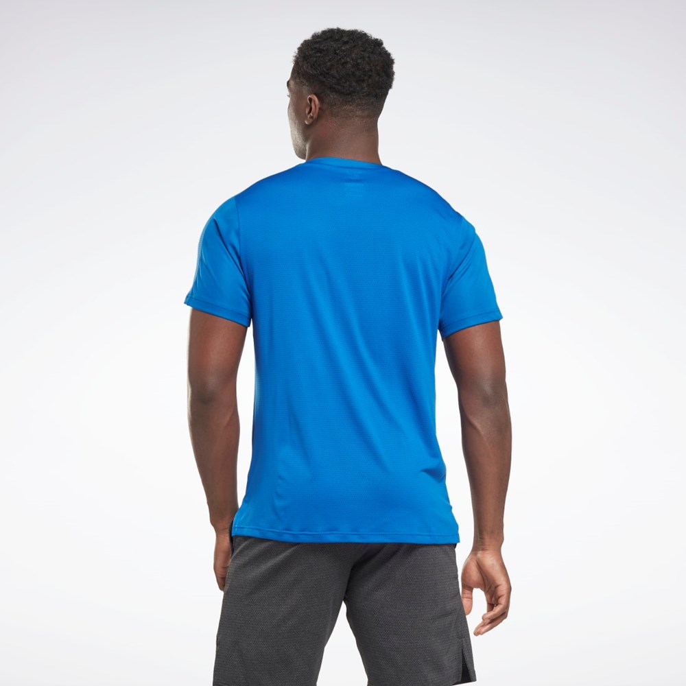 Reebok Workout Ready Tech T-Shirt Blå | FOJUR-6072