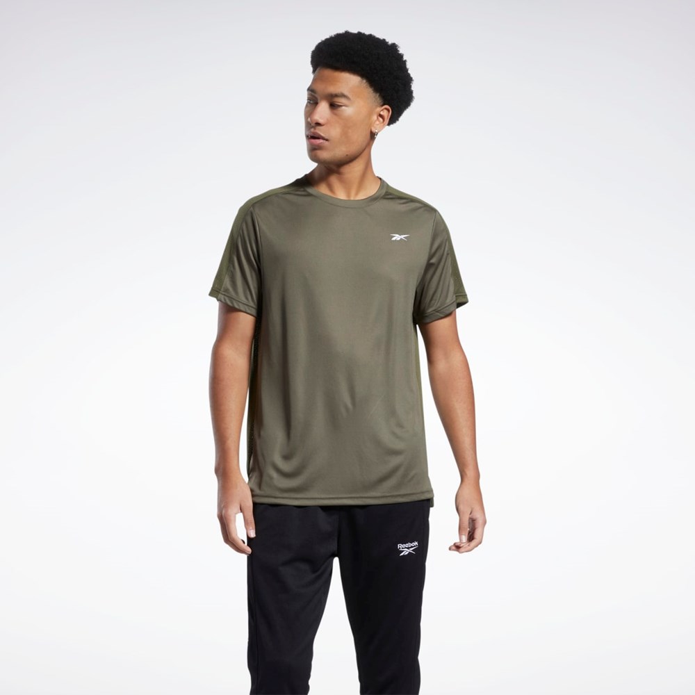 Reebok Workout Ready Tech T-Shirt Gröna | AYBRQ-9613