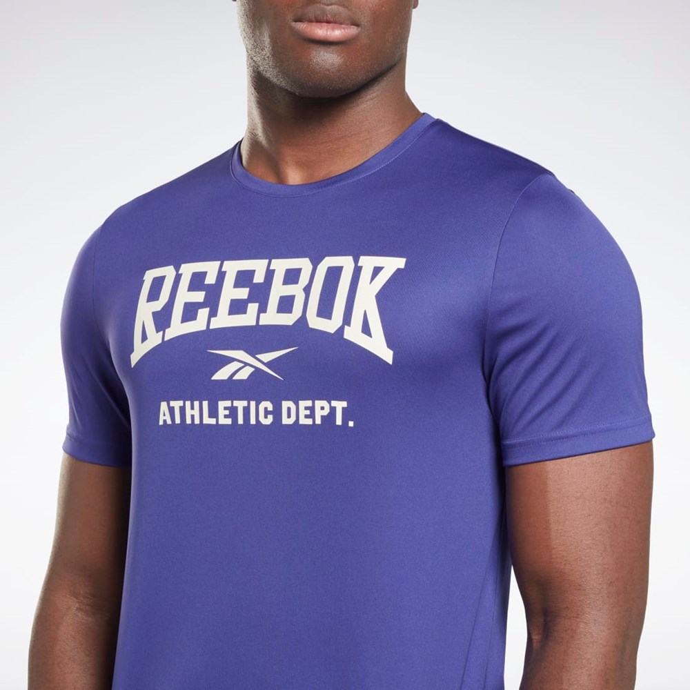 Reebok Workout Ready Tryck T-Shirt Lila | IPYVJ-9807