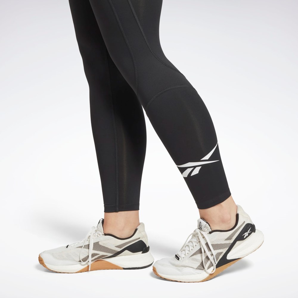 Reebok Workout Ready Vector Leggings Svarta | TKEXN-3042