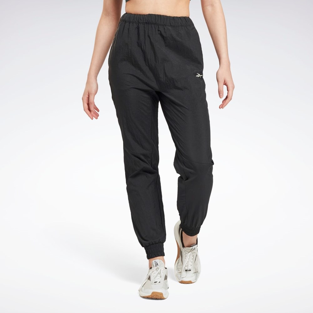 Reebok Workout Ready Woven Joggers Svarta | LNVFE-4256