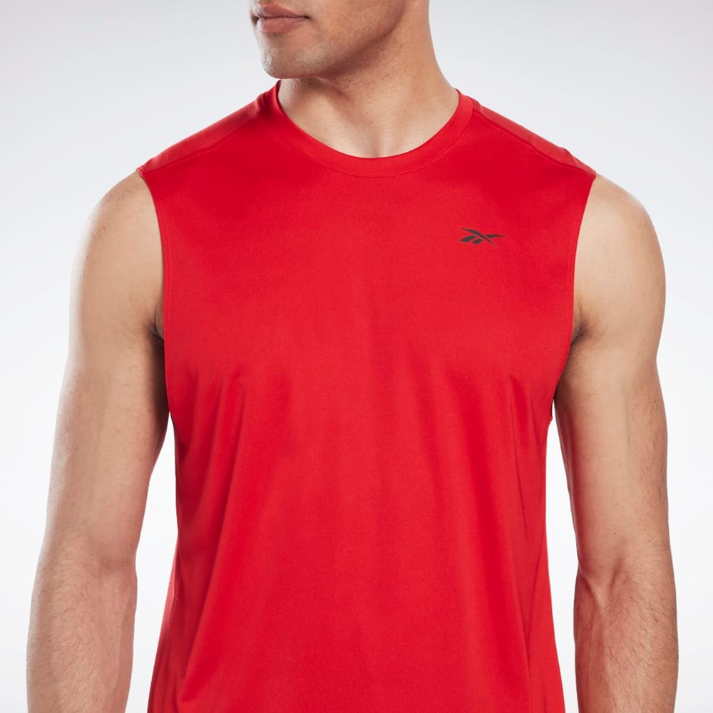 Reebok Workout Ready Ärmlös Tech T-Shirt Röda | GRLHM-9864