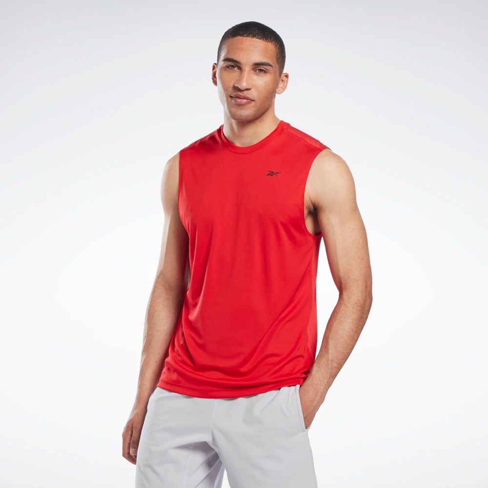 Reebok Workout Ready Ärmlös Tech T-Shirt Röda | TJBLV-9261