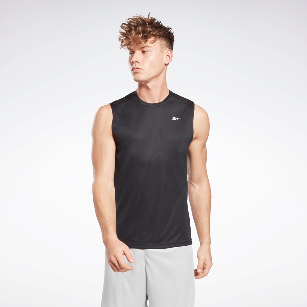 Reebok Workout Ready Ärmlös Tech T-Shirt Svarta | YJTAS-2409